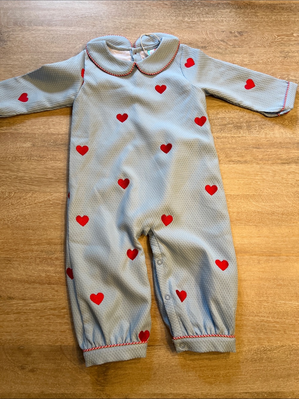 the smocked Flamingo 18 montb romper NWOT